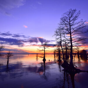 Crimson Water at Day's End (Print)